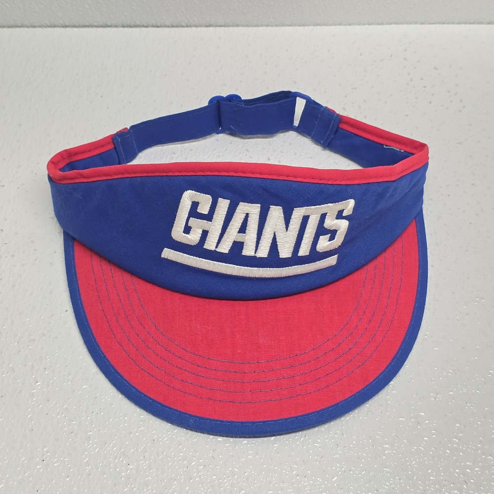 Vintage Youngan NFL Sports Specialties Giants Football Blue Red Visor Hat